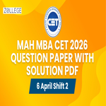 MAH MBA CET 2026 April 6 Slot 2 Question Paper with Solutions